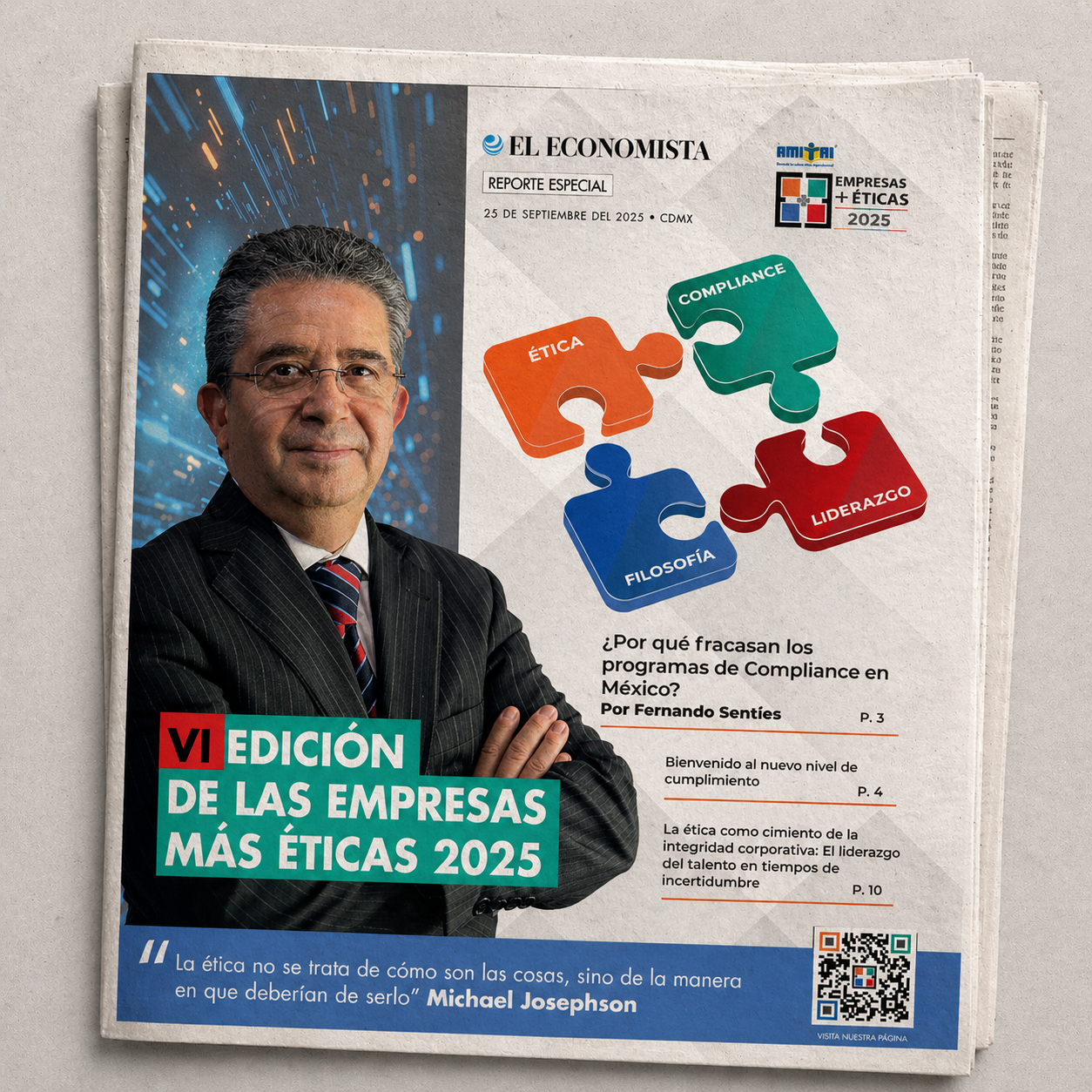 Empresas Más Éticas supplement cover 2025 · El Economista